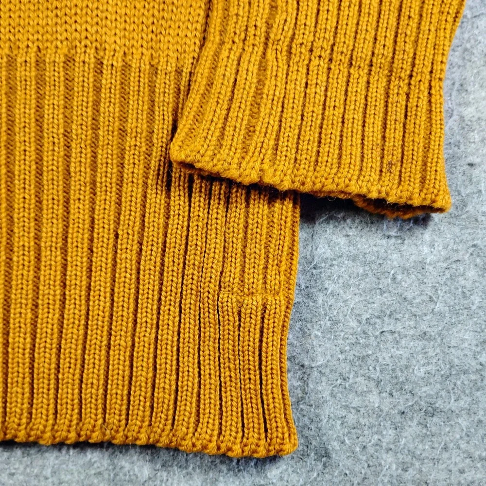 O'Shea‎ Knitting Mills Vintage 40s Varsity Letterman Sweater Mens 38 Gold Wool